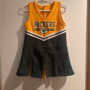 Packers Kids Cheer Dress - Green and Yellow